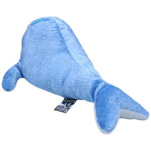 1237332 FLOTI Flos Toys, blauer glitzernder Delfin Kuscheltier Kumpel Leo Gebraucht