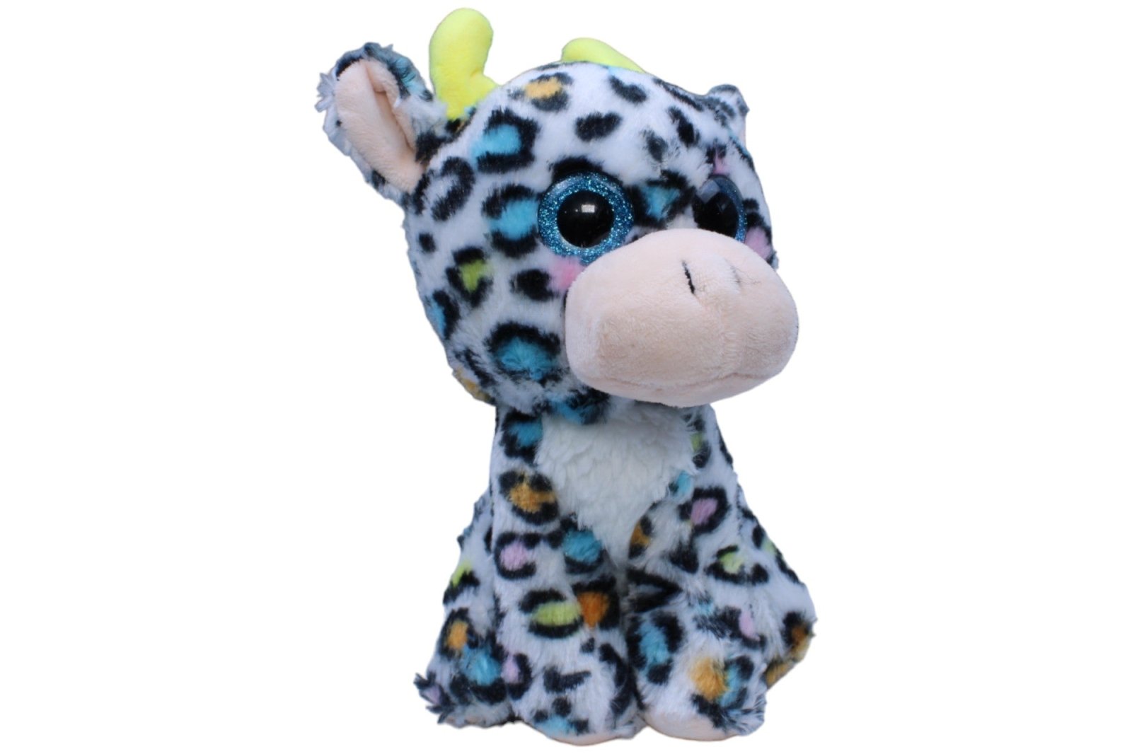 1237338 FLOTI Flos Toys, Giraffe mit bunten Punkten Kuscheltier Kumpel Leo Gebraucht