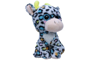 1237338 FLOTI Flos Toys, Giraffe mit bunten Punkten Kuscheltier Kumpel Leo Gebraucht