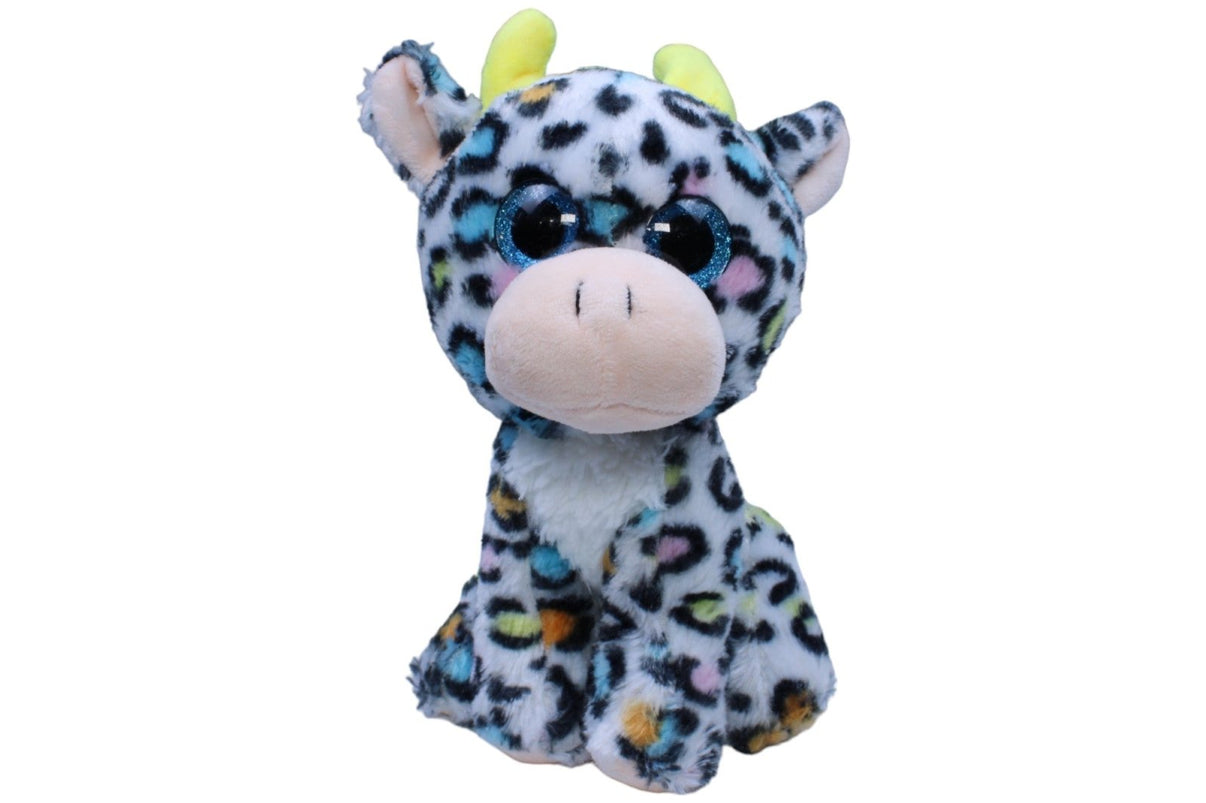 1237338 FLOTI Flos Toys, Giraffe mit bunten Punkten Kuscheltier Kumpel Leo Gebraucht