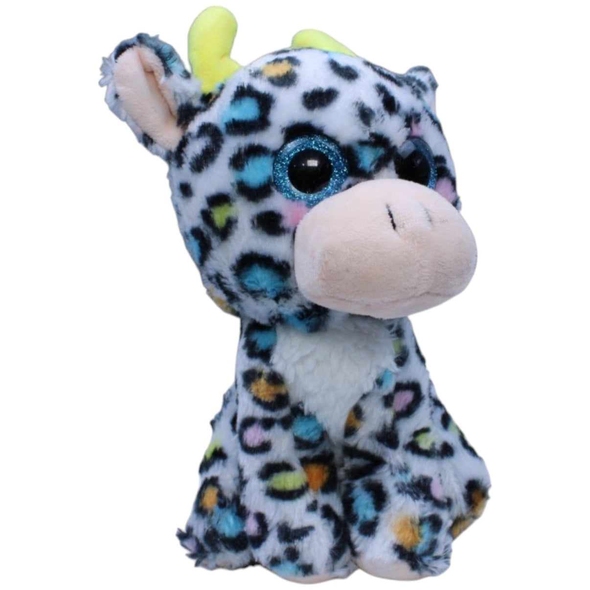 1237338 FLOTI Flos Toys, Giraffe mit bunten Punkten Kuscheltier Kumpel Leo Gebraucht