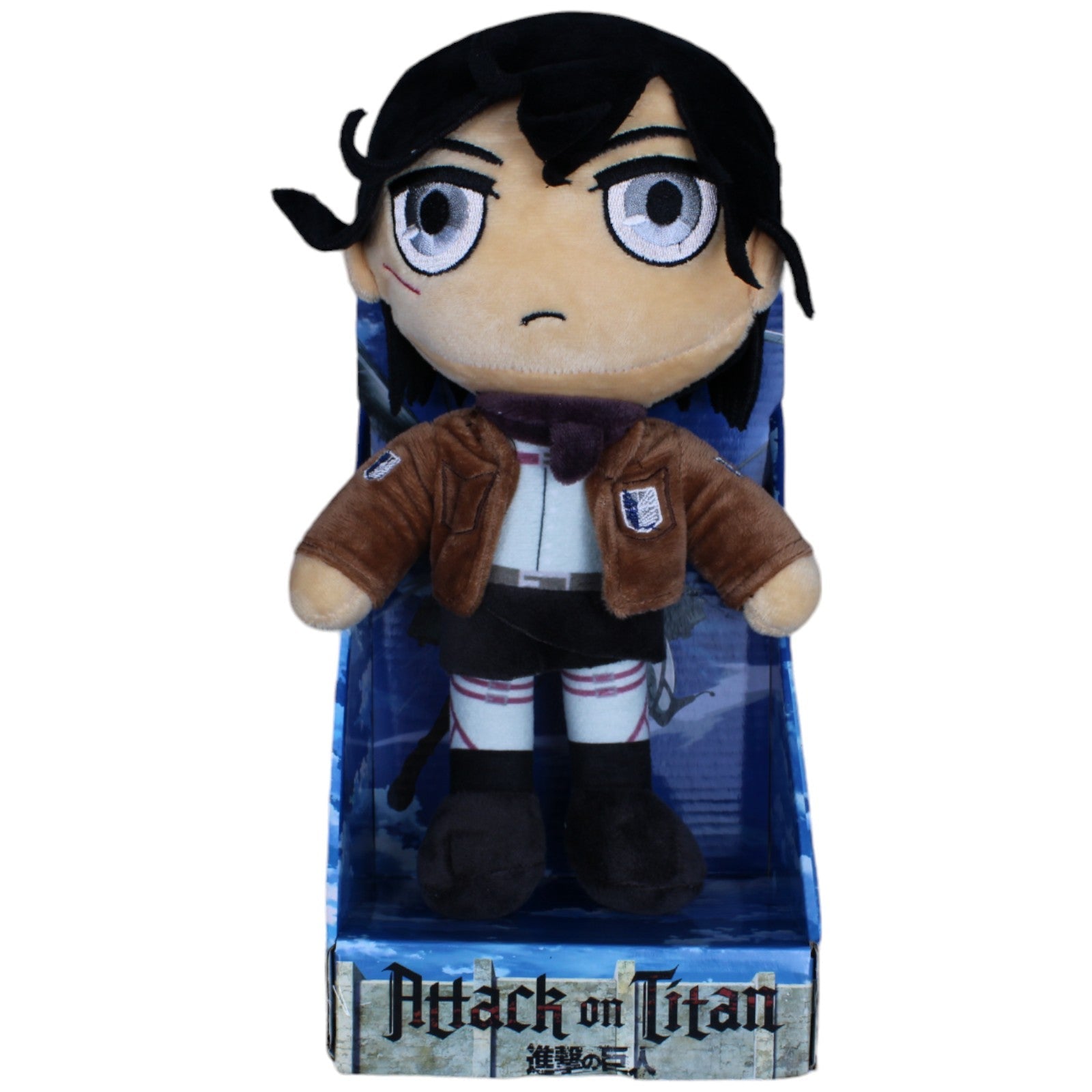 1237363 Play by Play Mikasa Ackerman aus Attack on Titan (im Display) Plüschfigur Kumpel Leo Anime neu