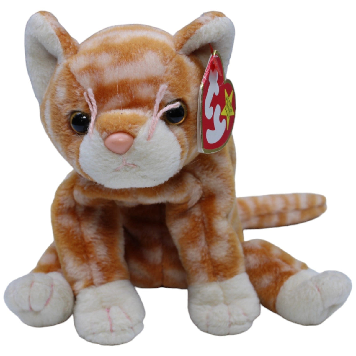 1237394 TY Beanie Baby, Katze Amber Kuscheltier Kumpel Leo neu Vintage