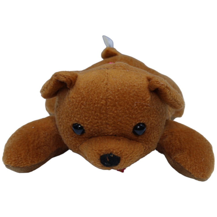 1237405 Plushpups Brauner Bär mit Halstuch, liegend Kuscheltier Kumpel Leo Bär Gebraucht Teddy