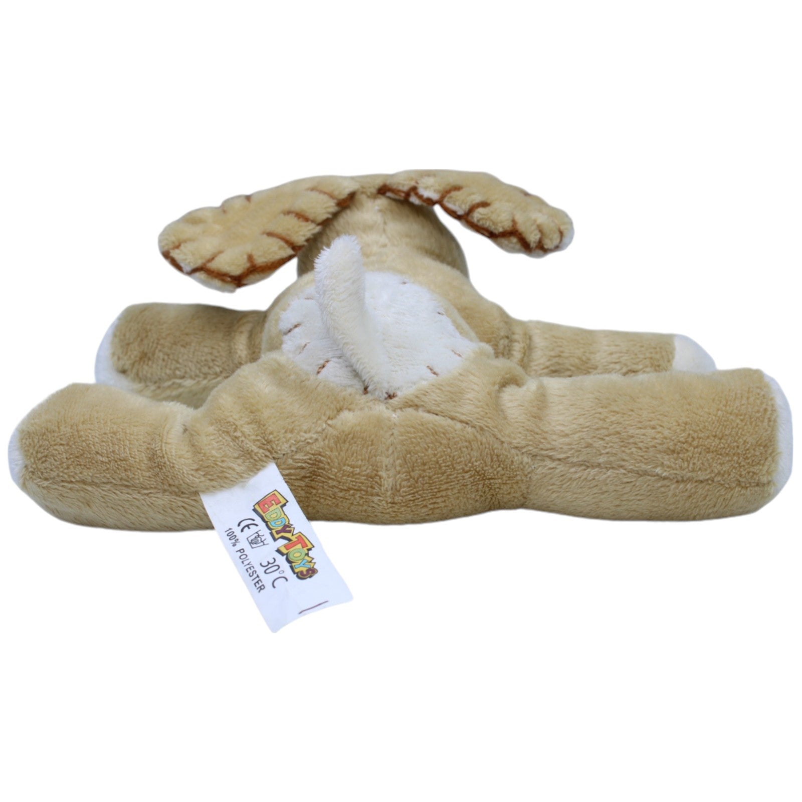 1237476 Eddy Toys Süßer brauner Hund, liegend Kuscheltier Kumpel Leo Gebraucht