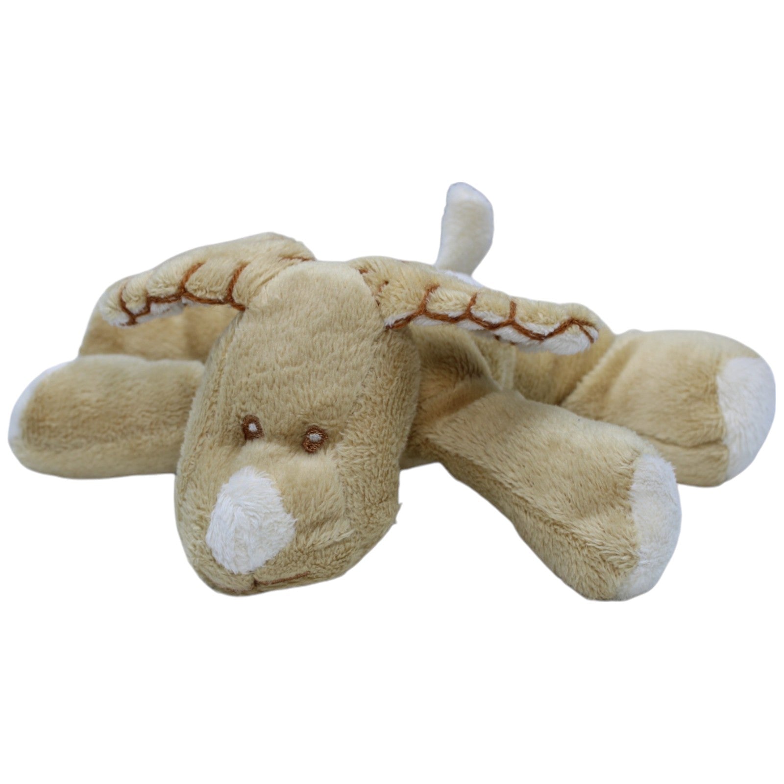 1237476 Eddy Toys Süßer brauner Hund, liegend Kuscheltier Kumpel Leo Gebraucht