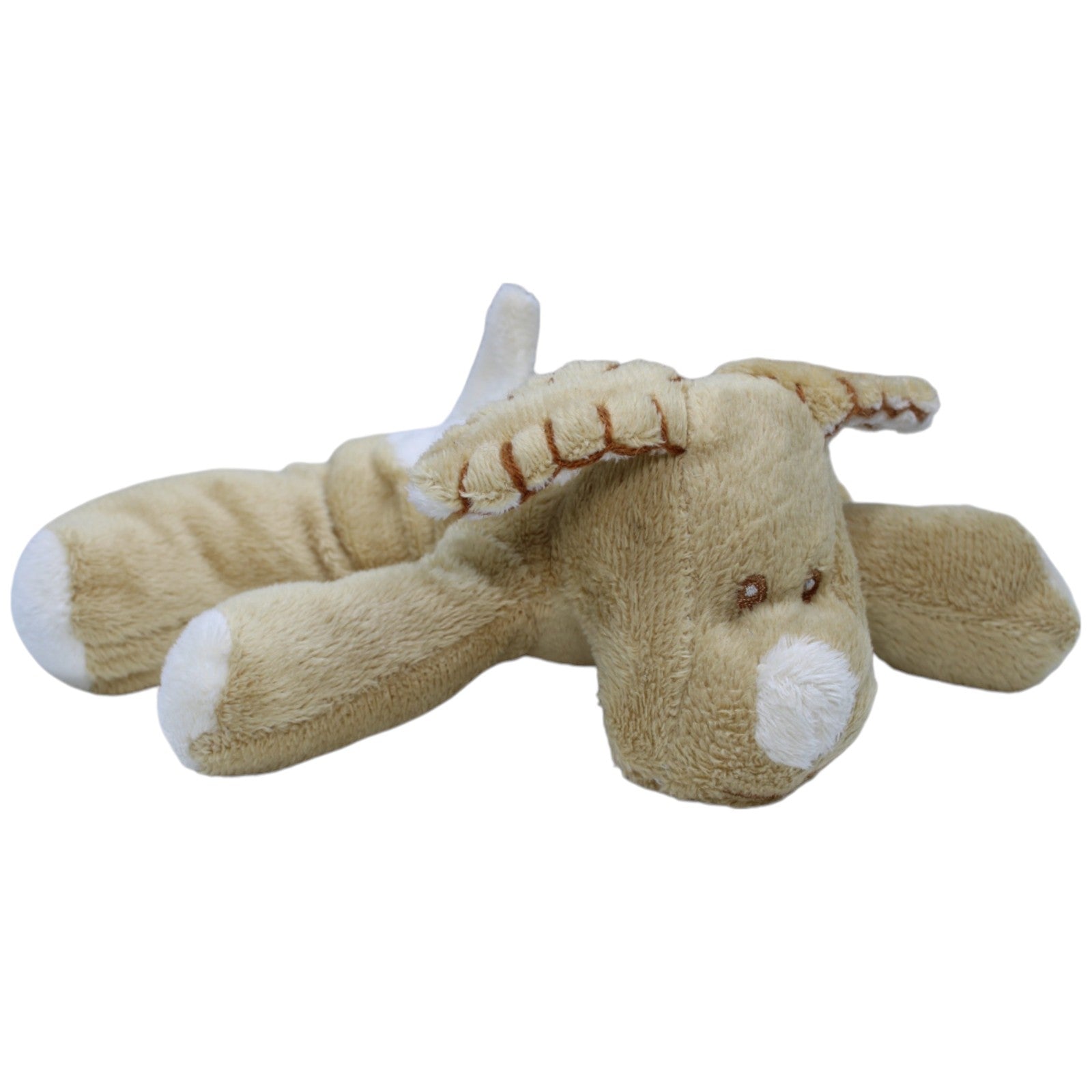 1237476 Eddy Toys Süßer brauner Hund, liegend Kuscheltier Kumpel Leo Gebraucht