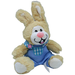 1237486 Windel Süßer Hase in blauer Latzhose, sitzend Kuscheltier Kumpel Leo Gebraucht Kaninchen Osterhase