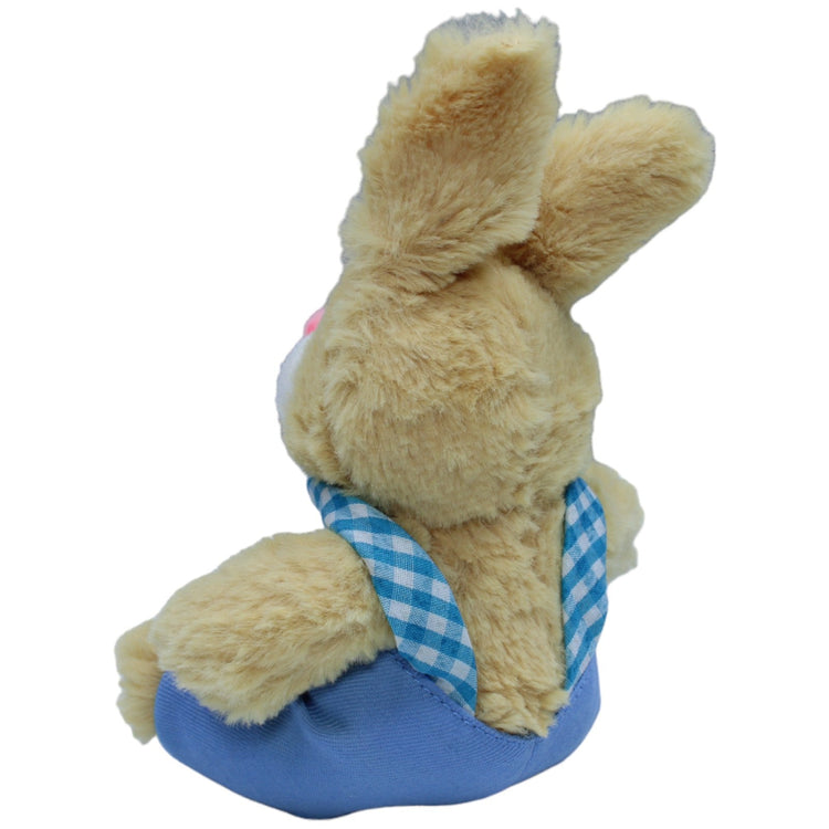 1237486 Windel Süßer Hase in blauer Latzhose, sitzend Kuscheltier Kumpel Leo Gebraucht Kaninchen Osterhase