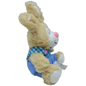 1237486 Windel Süßer Hase in blauer Latzhose, sitzend Kuscheltier Kumpel Leo Gebraucht Kaninchen Osterhase