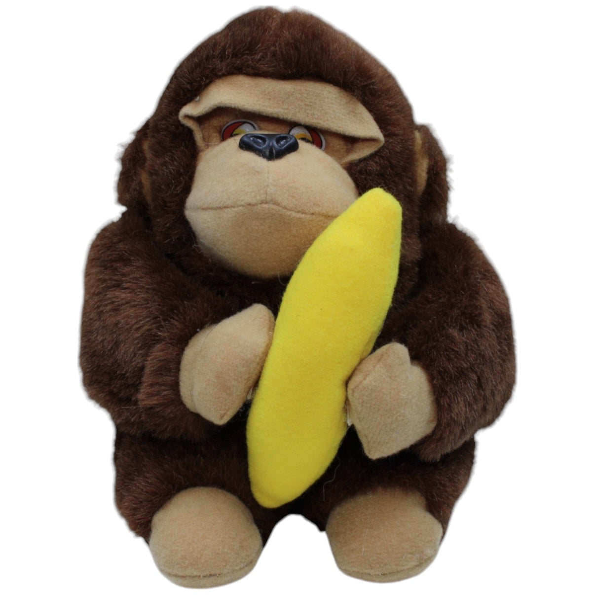 1237499 W. R. Süßer Gorilla mit Klett - Händen & Banane Kuscheltier Kumpel Leo Gebraucht