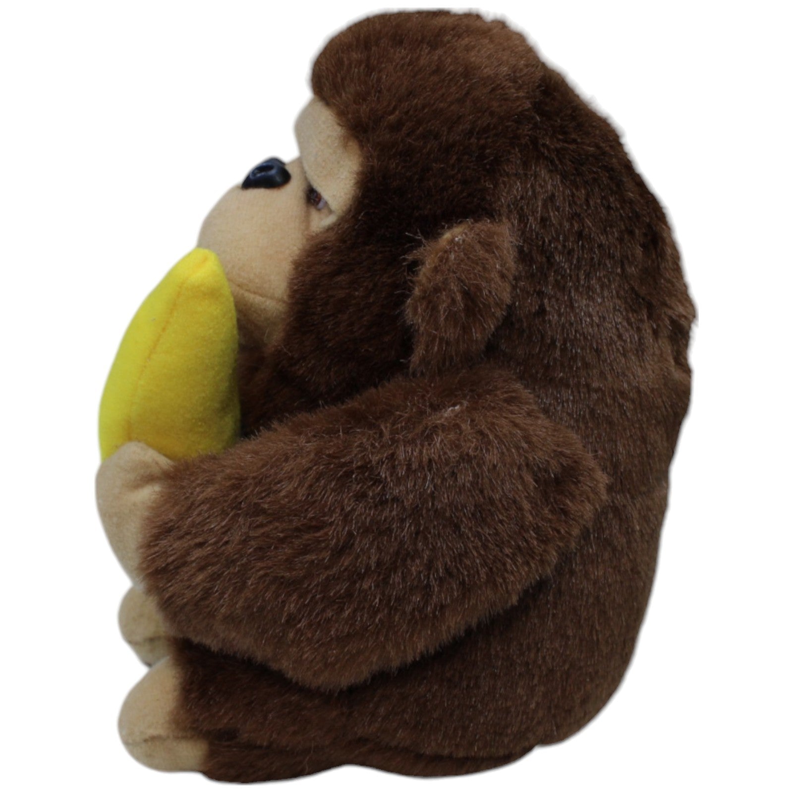 1237499 W. R. Süßer Gorilla mit Klett - Händen & Banane Kuscheltier Kumpel Leo Gebraucht