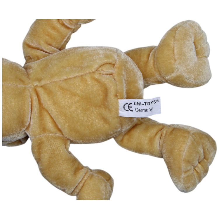 1237502 Uni - Toys Hellbrauner Affe mit Schleife Kuscheltier Kumpel Leo Gebraucht