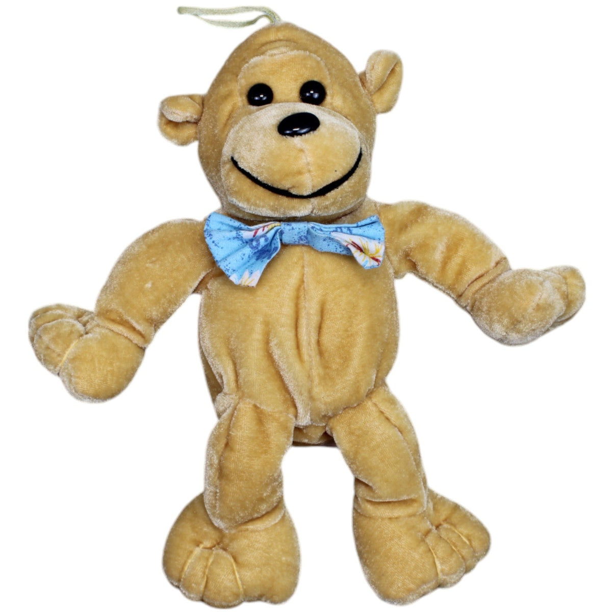 1237502 Uni - Toys Hellbrauner Affe mit Schleife Kuscheltier Kumpel Leo Gebraucht