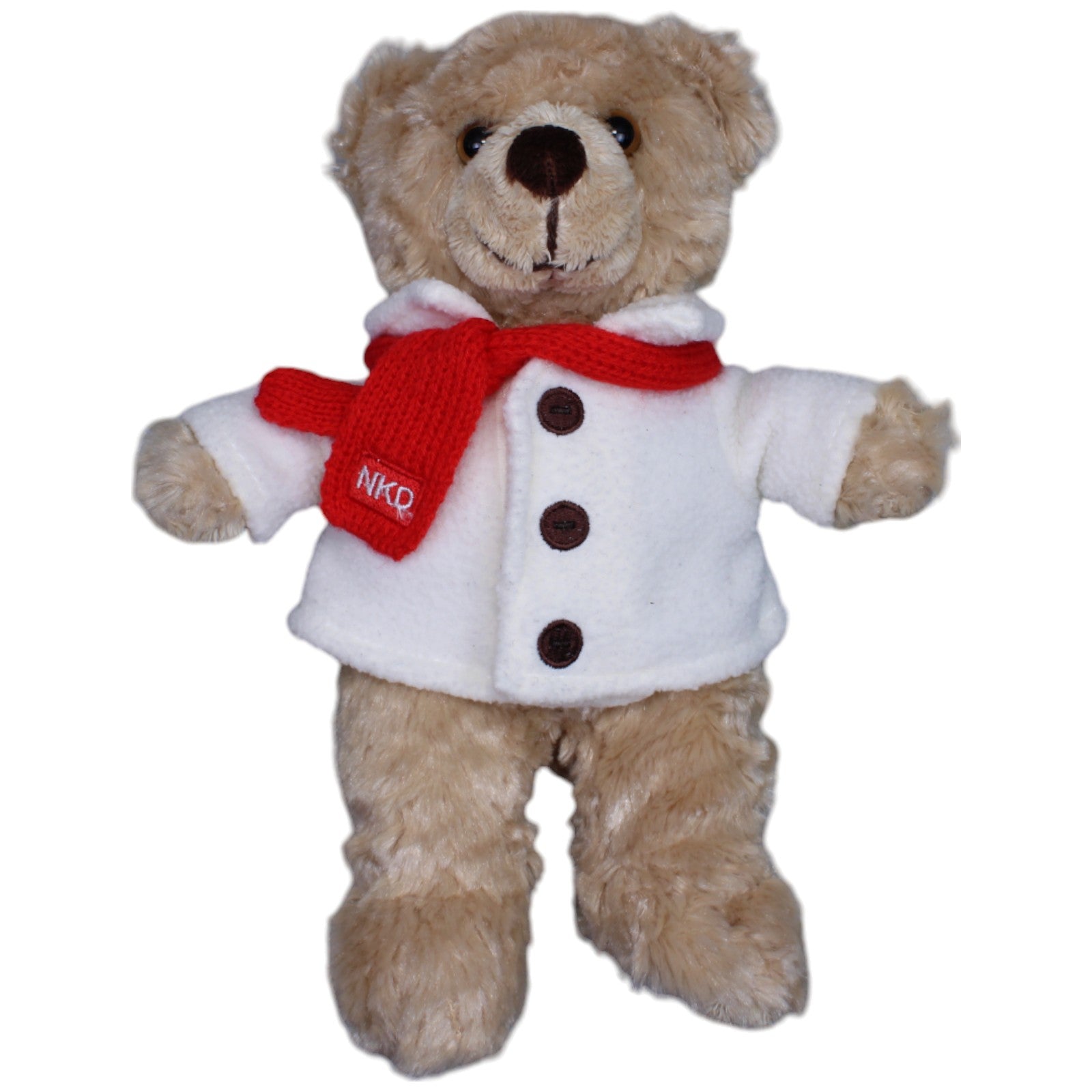 1237510 NKD 2010 Teddybär mit Mantel und Schal Kuscheltier Kumpel Leo Bär Gebraucht Teddy