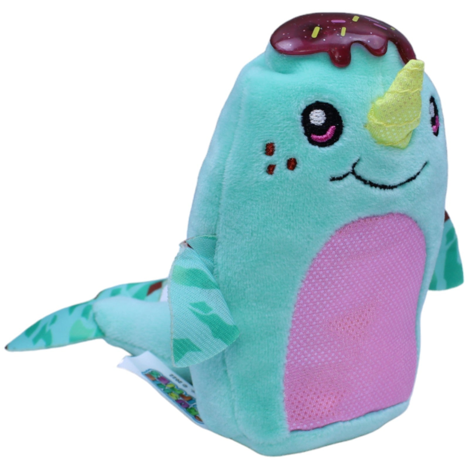 1237539 Funrise Crushie Fluffies Series 1, Nicky Narwhal Kuscheltier Kumpel Leo Gebraucht