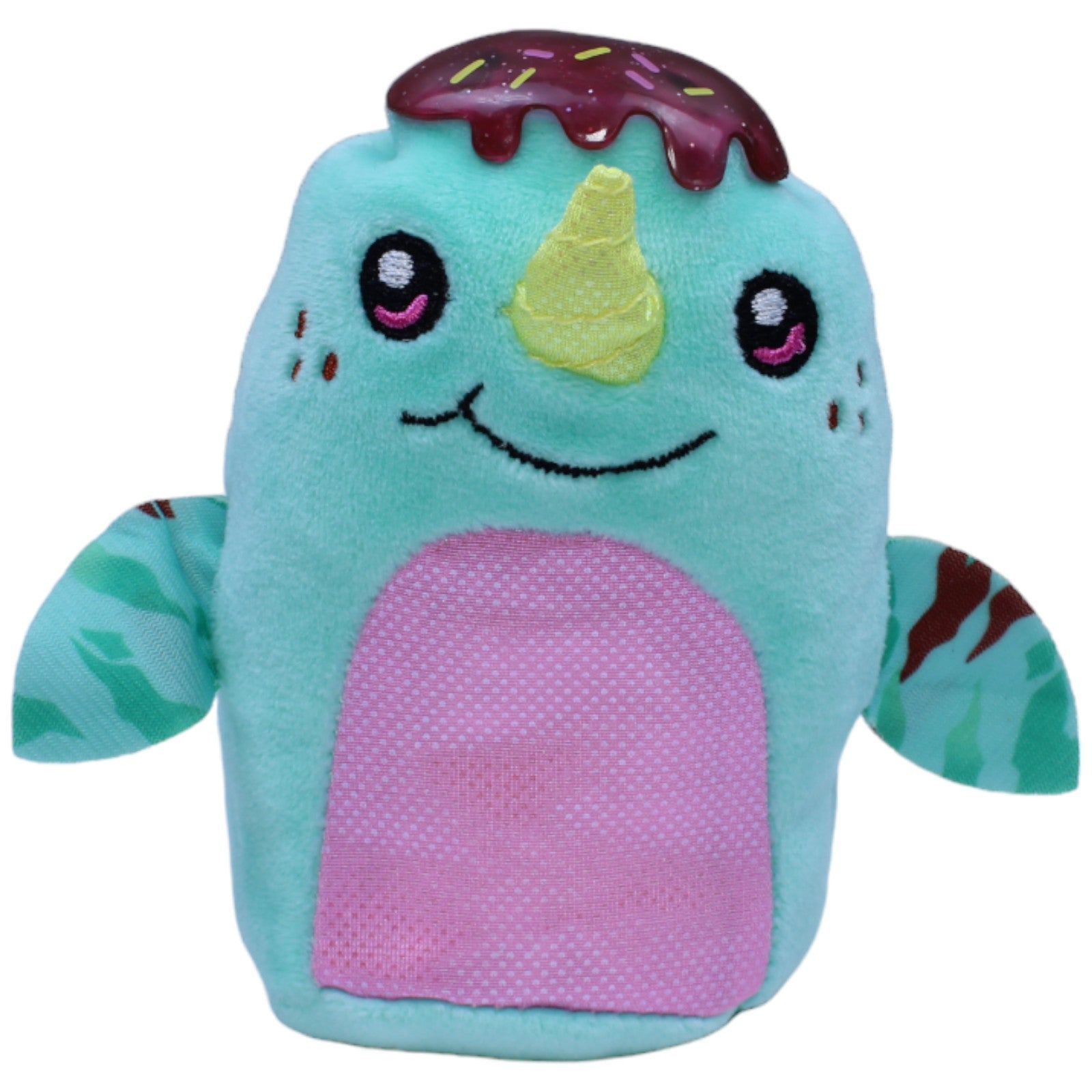 1237539 Funrise Crushie Fluffies Series 1, Nicky Narwhal Kuscheltier Kumpel Leo Gebraucht