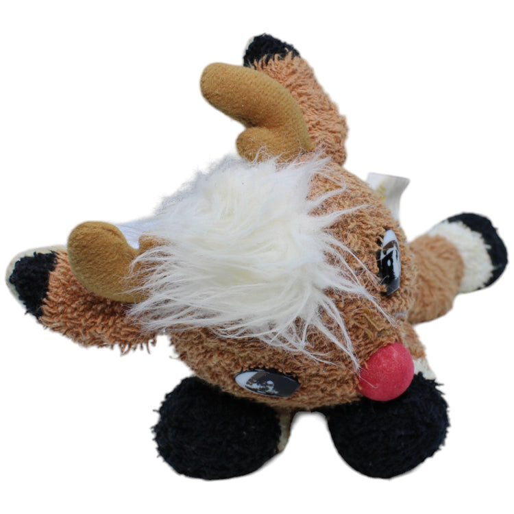 1237545 Tip Top Toys Frottee - Rudolph mit der roten Nase, liegend Kuscheltier Kumpel Leo Gebraucht Rentier Retro