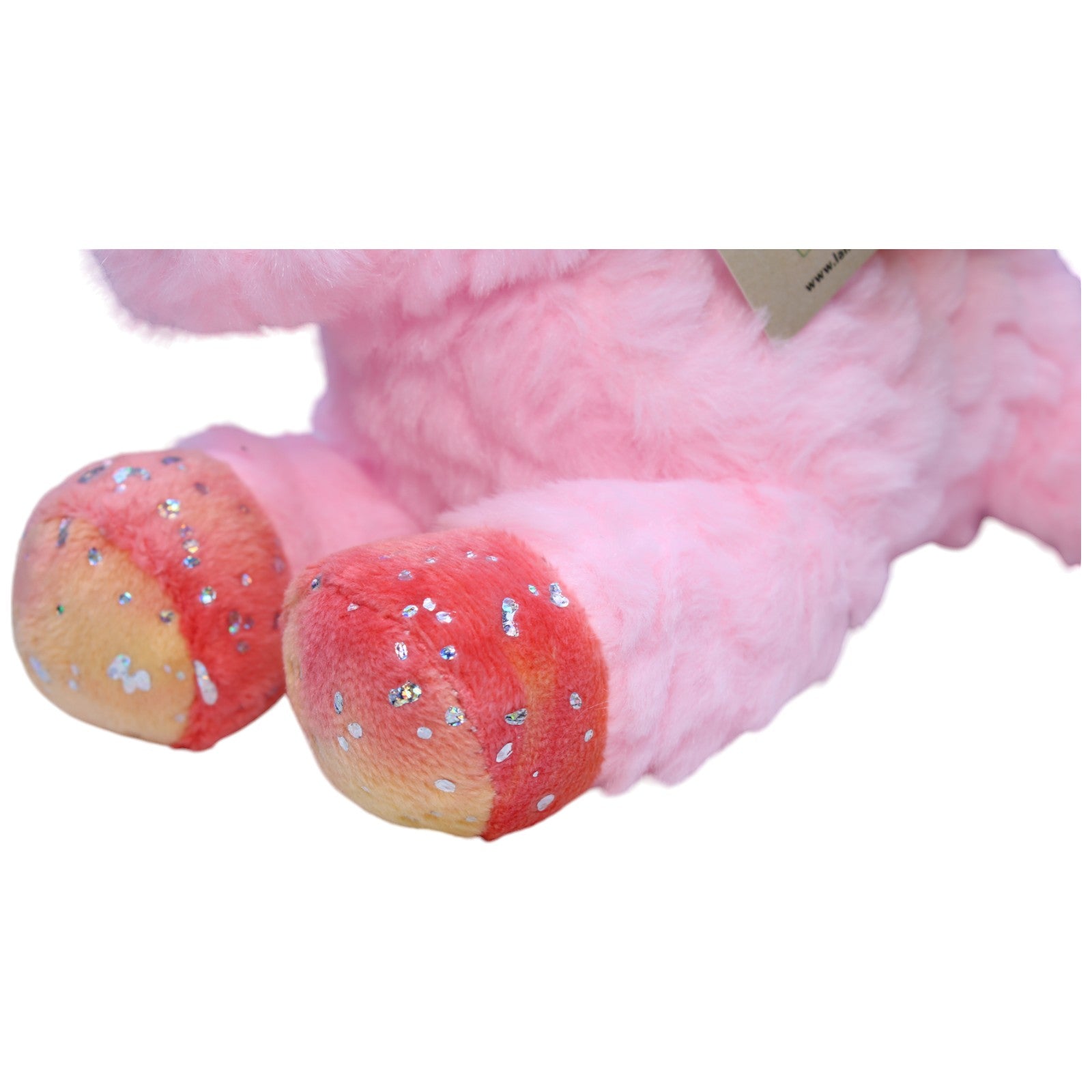 1237564 Landahl & Baumann Rosa Einhorn mit Flügel & Glitzer, liegend Kuscheltier Kumpel Leo neu