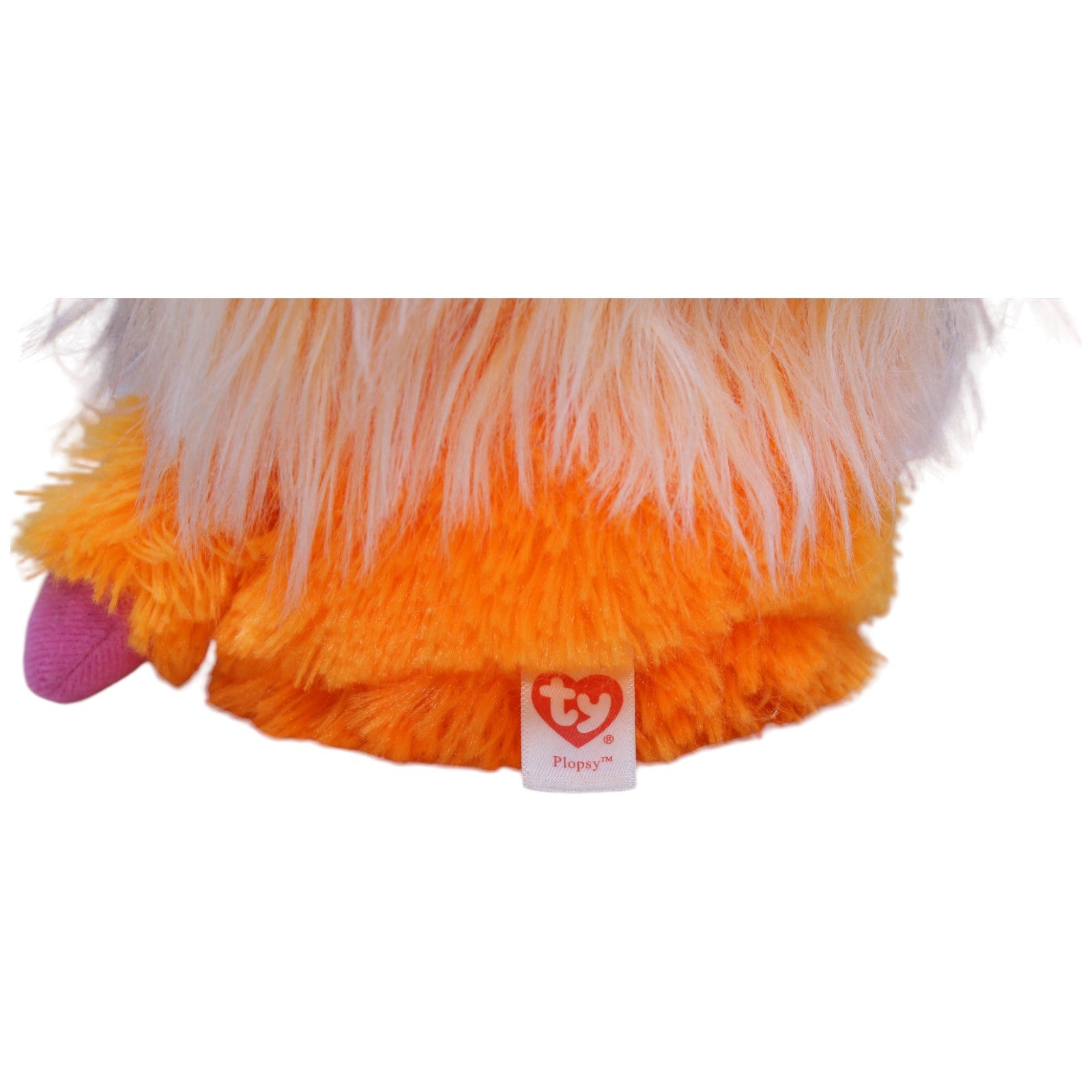 1237583 TY Frizzy, Monster Plopsy orange Kuscheltier Kumpel Leo Gebraucht