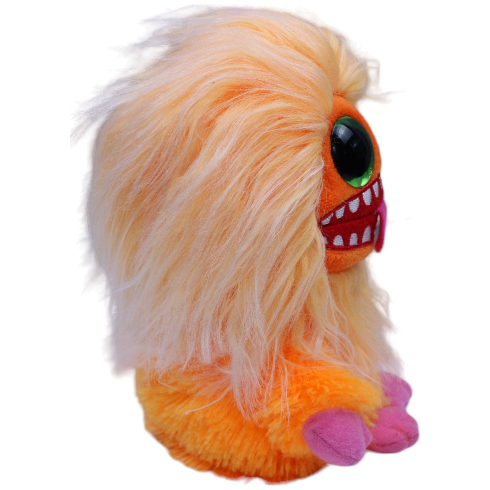 1237583 TY Frizzy, Monster Plopsy orange Kuscheltier Kumpel Leo Gebraucht