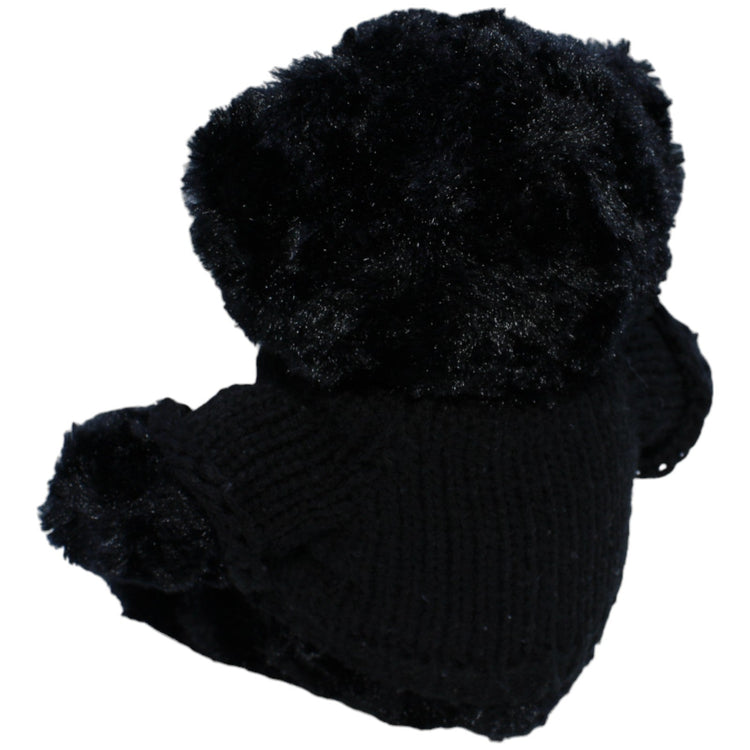 1237601 M.A.X. 2001 Sportmarketing Berlin Teddybär mit Pullover, schwarz Kuscheltier Kumpel Leo Bär Gebraucht Teddy