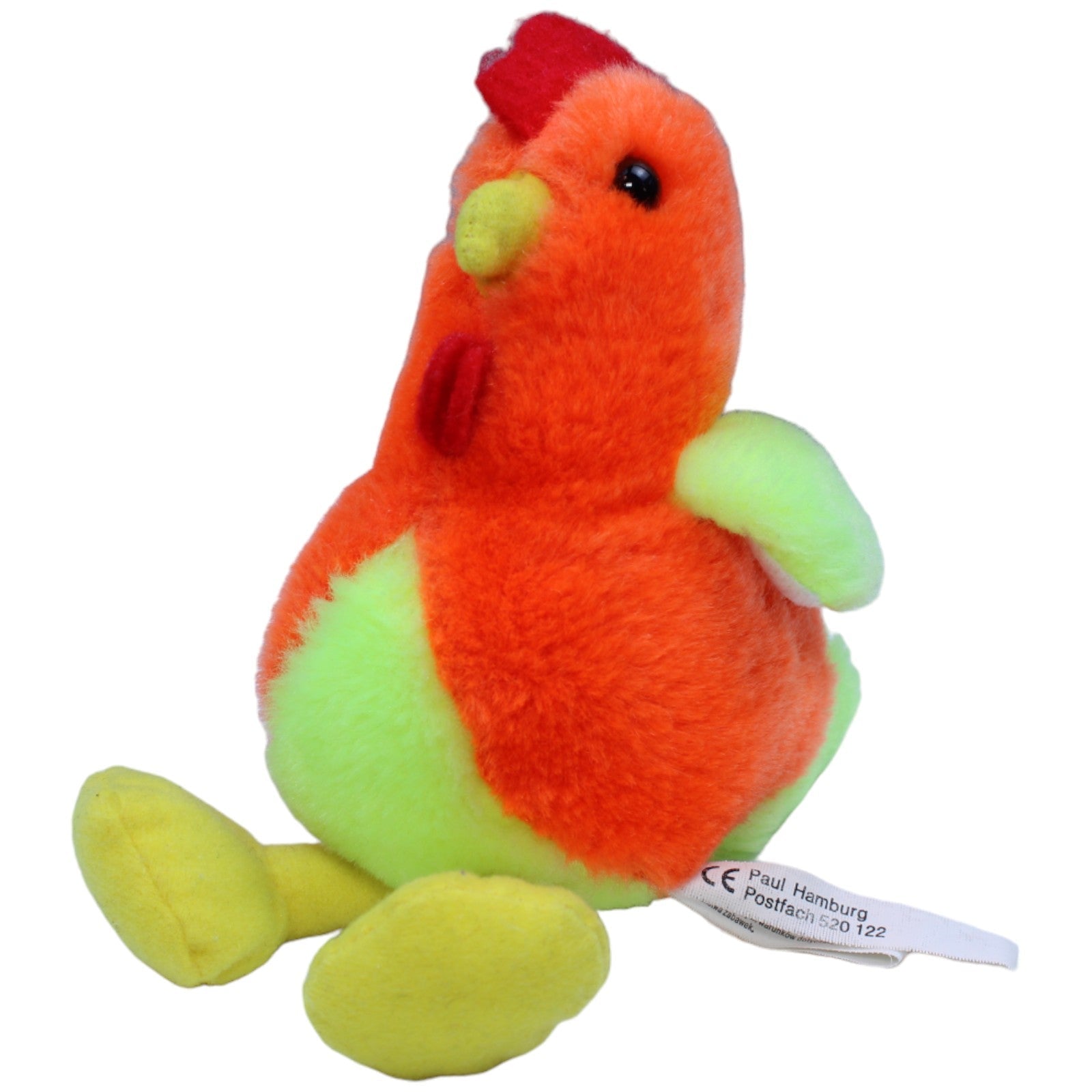 1237625 Paul Import Hahn, orange - grün Kuscheltier Kumpel Leo Gebraucht Huhn