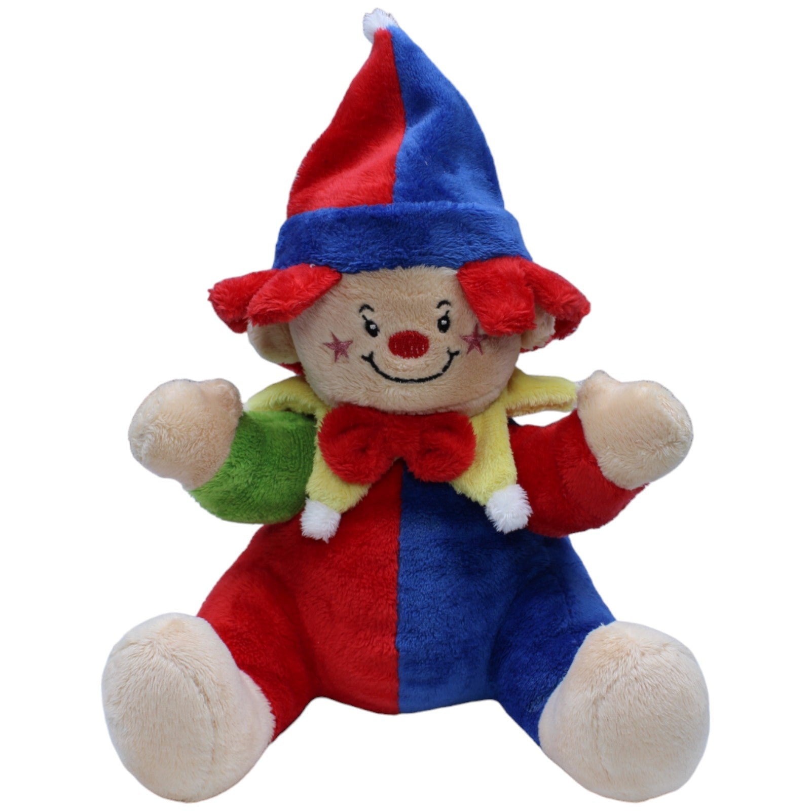 1237631 Unbekannt Hübscher Clown Plüschfigur Kumpel Leo Gebraucht Harlekin