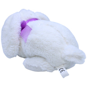 1237634 Thiele Creativ Team Süßer weißer Hase mit lila Schleife Kuscheltier Kumpel Leo Gebraucht