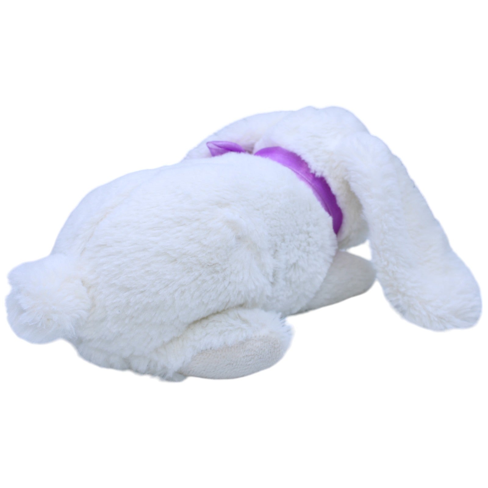 1237634 Thiele Creativ Team Süßer weißer Hase mit lila Schleife Kuscheltier Kumpel Leo Gebraucht