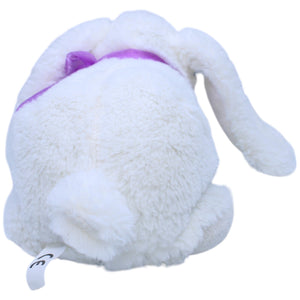 1237634 Thiele Creativ Team Süßer weißer Hase mit lila Schleife Kuscheltier Kumpel Leo Gebraucht