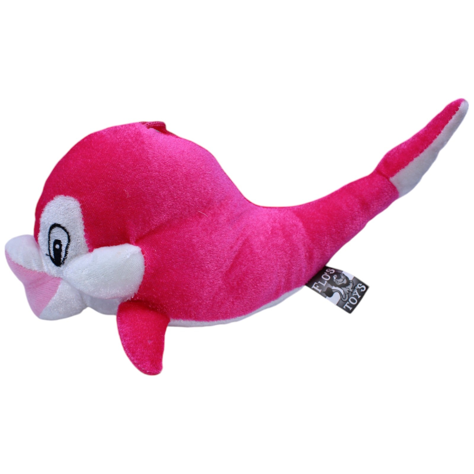 1237640 FLOTI Flos Toys, pinker Delfin Kuscheltier Kumpel Leo Gebraucht