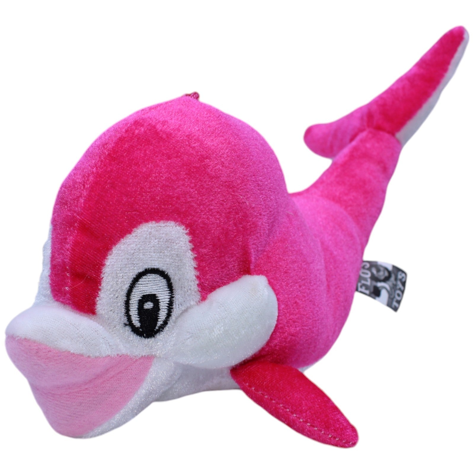 1237640 FLOTI Flos Toys, pinker Delfin Kuscheltier Kumpel Leo Gebraucht