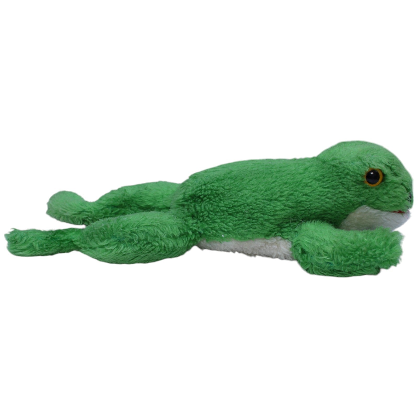 1237654 Heunec Exclusiv, grüner Frosch Kuscheltier Kumpel Leo Gebraucht Vintage