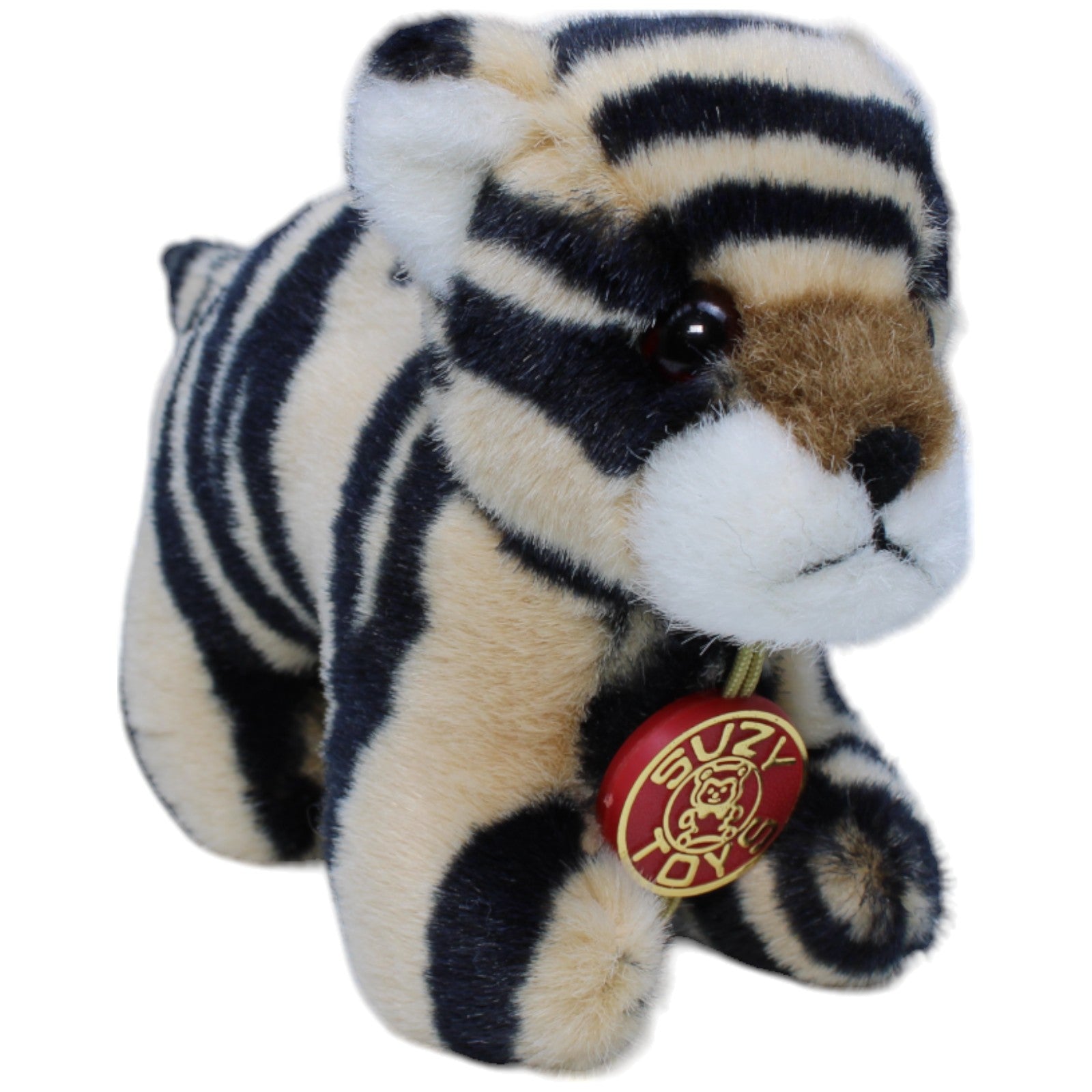 1237673 Suzy Toys Kleiner Tiger, stehend Kuscheltier Kumpel Leo Gebraucht Vintage