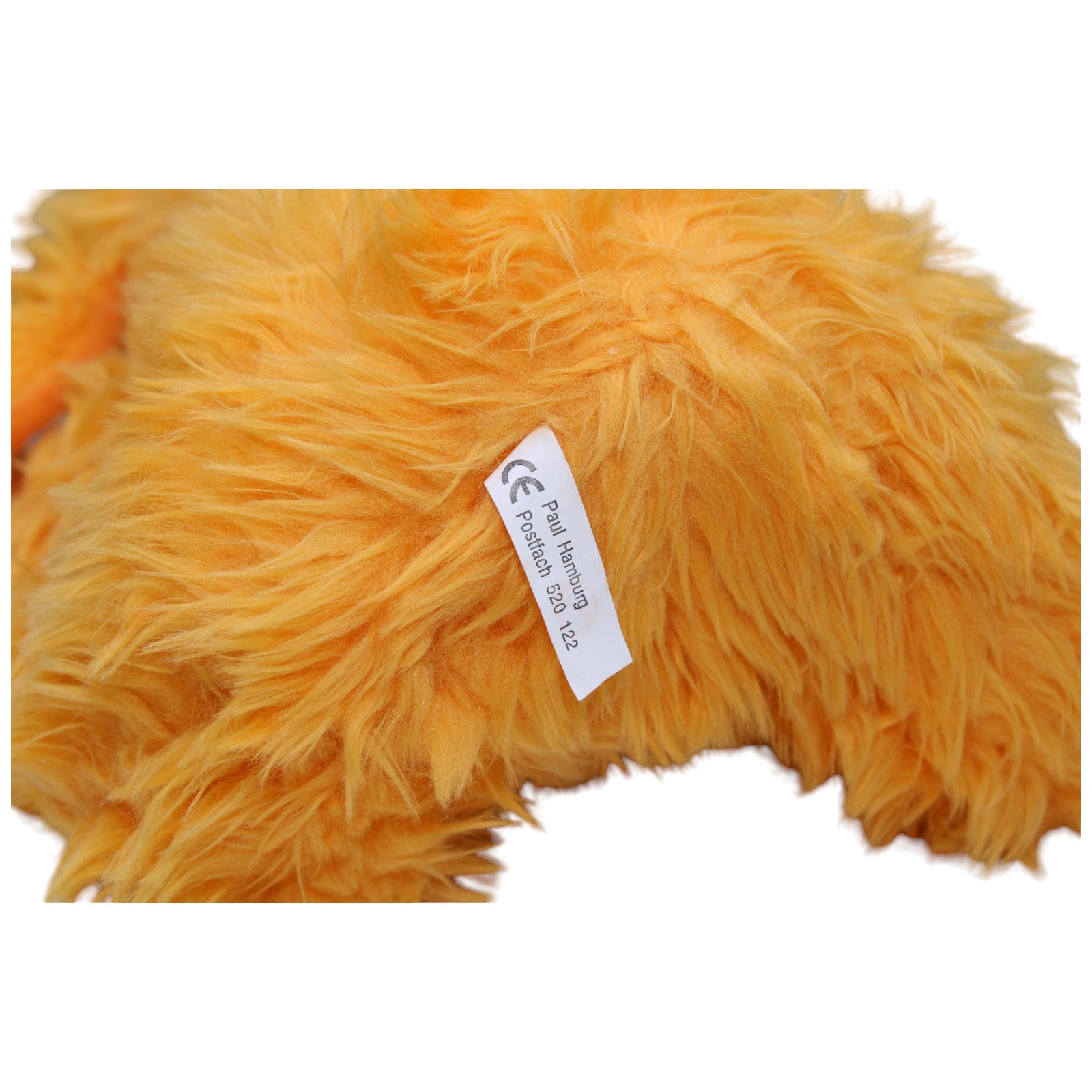 1237675 Paul Import Oranger Zottel Hund, sitzend Kuscheltier Kumpel Leo Gebraucht