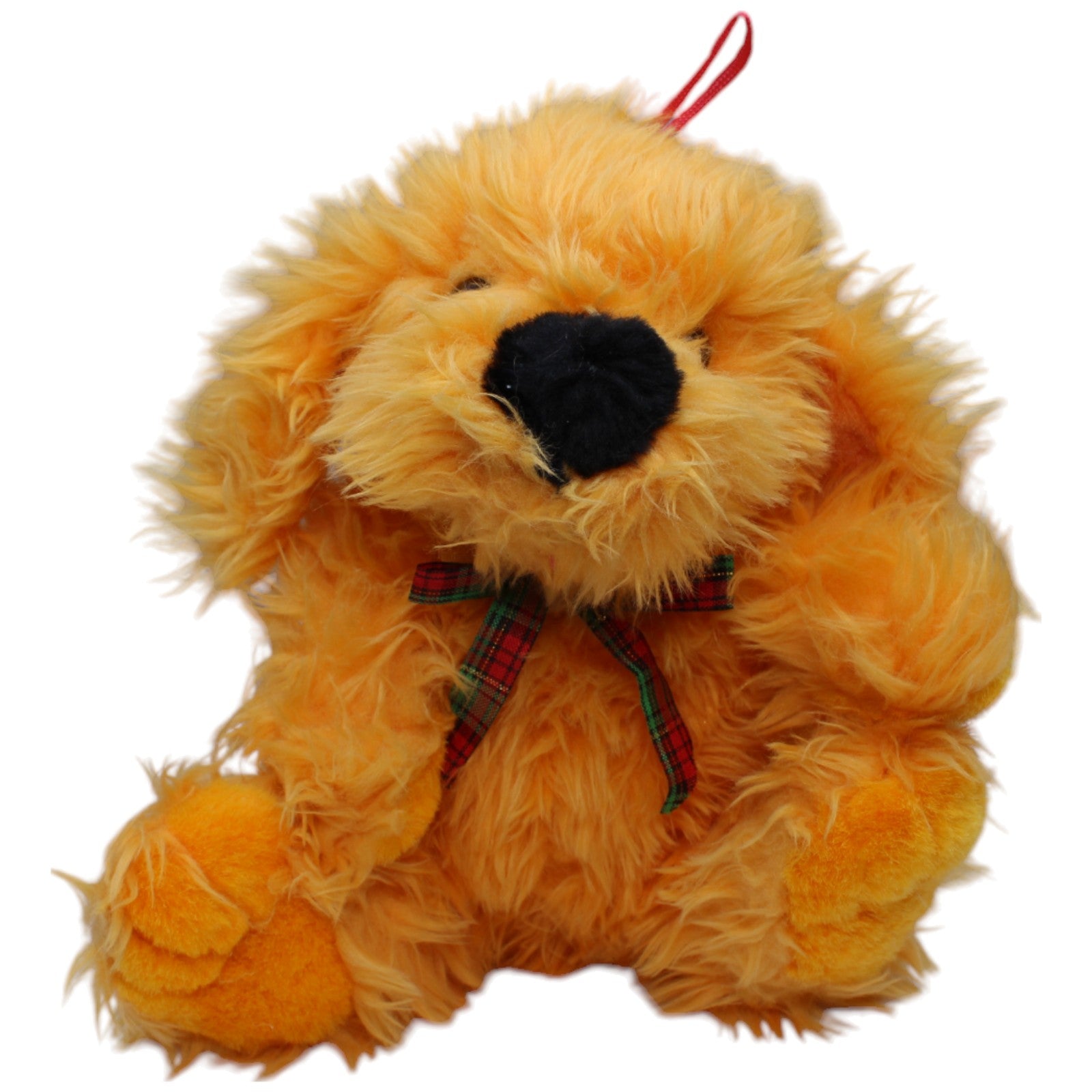 1237675 Paul Import Oranger Zottel Hund, sitzend Kuscheltier Kumpel Leo Gebraucht