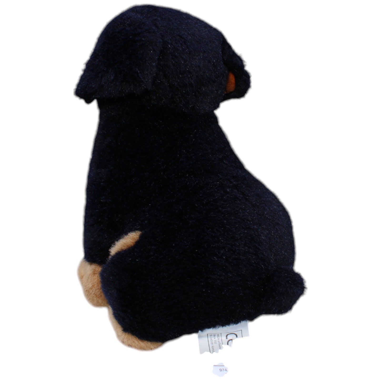 1237685 IKEA Rottweiler, sitzend Kuscheltier Kumpel Leo Gebraucht Hund Vintage