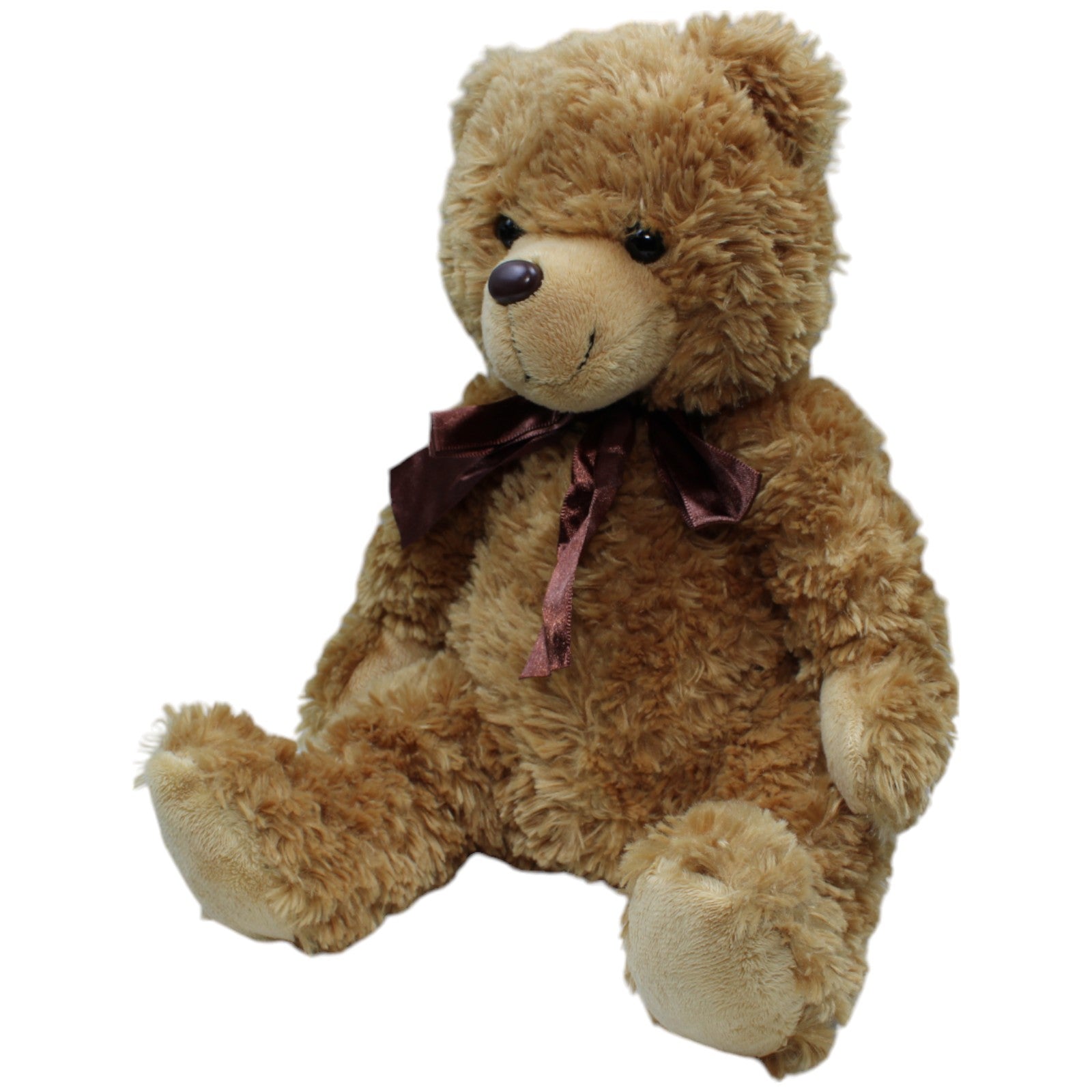 1237703 Happy People Teddybär mit Schleife, sitzend Kuscheltier Kumpel Leo Bär Gebraucht Teddy