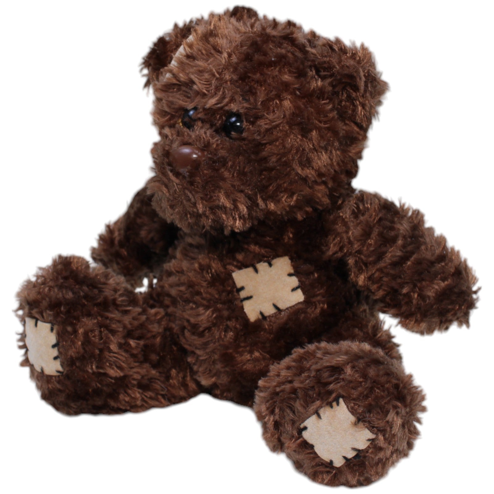 1237704 Althans Club Kleiner Teddybär mit Flicken, sitzend Kuscheltier Kumpel Leo Gebraucht