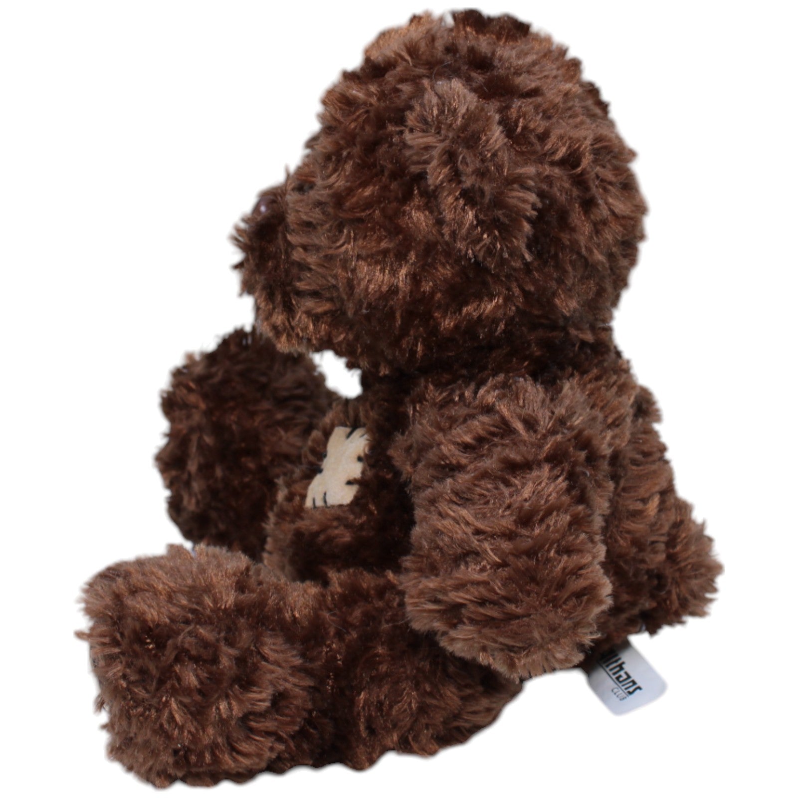 1237704 Althans Club Kleiner Teddybär mit Flicken, sitzend Kuscheltier Kumpel Leo Gebraucht