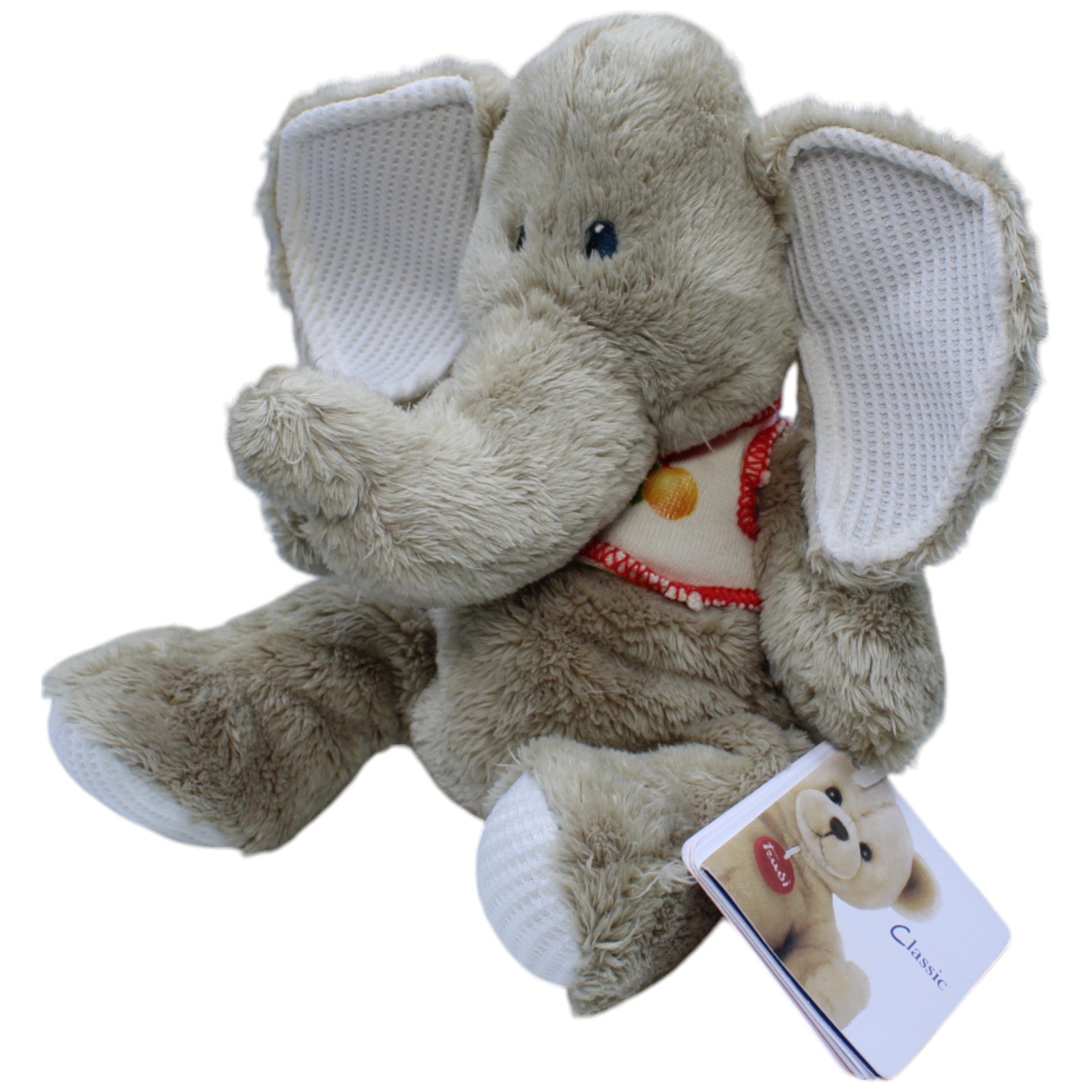 1237721 Trudi Classic Elefant mit Pfirsich Shirt Kuscheltier Kumpel Leo neu