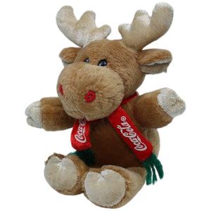 1237792 hermey Coca Cola, Elch mit Schal Kuscheltier Kumpel Leo Gebraucht Weihnachten