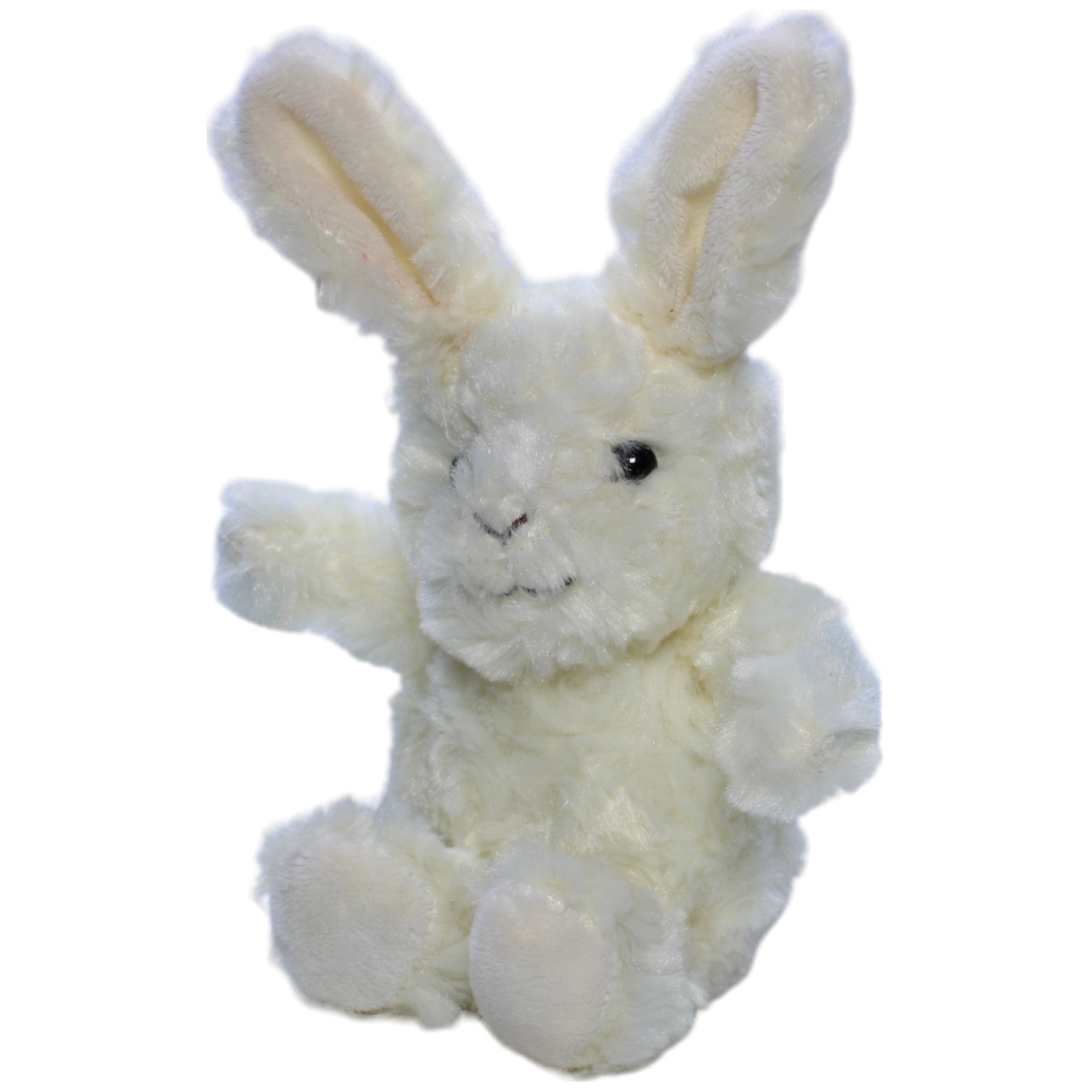 1237801 Althans Club Weißer wuscheliger Hase Kuscheltier Kumpel Leo Gebraucht