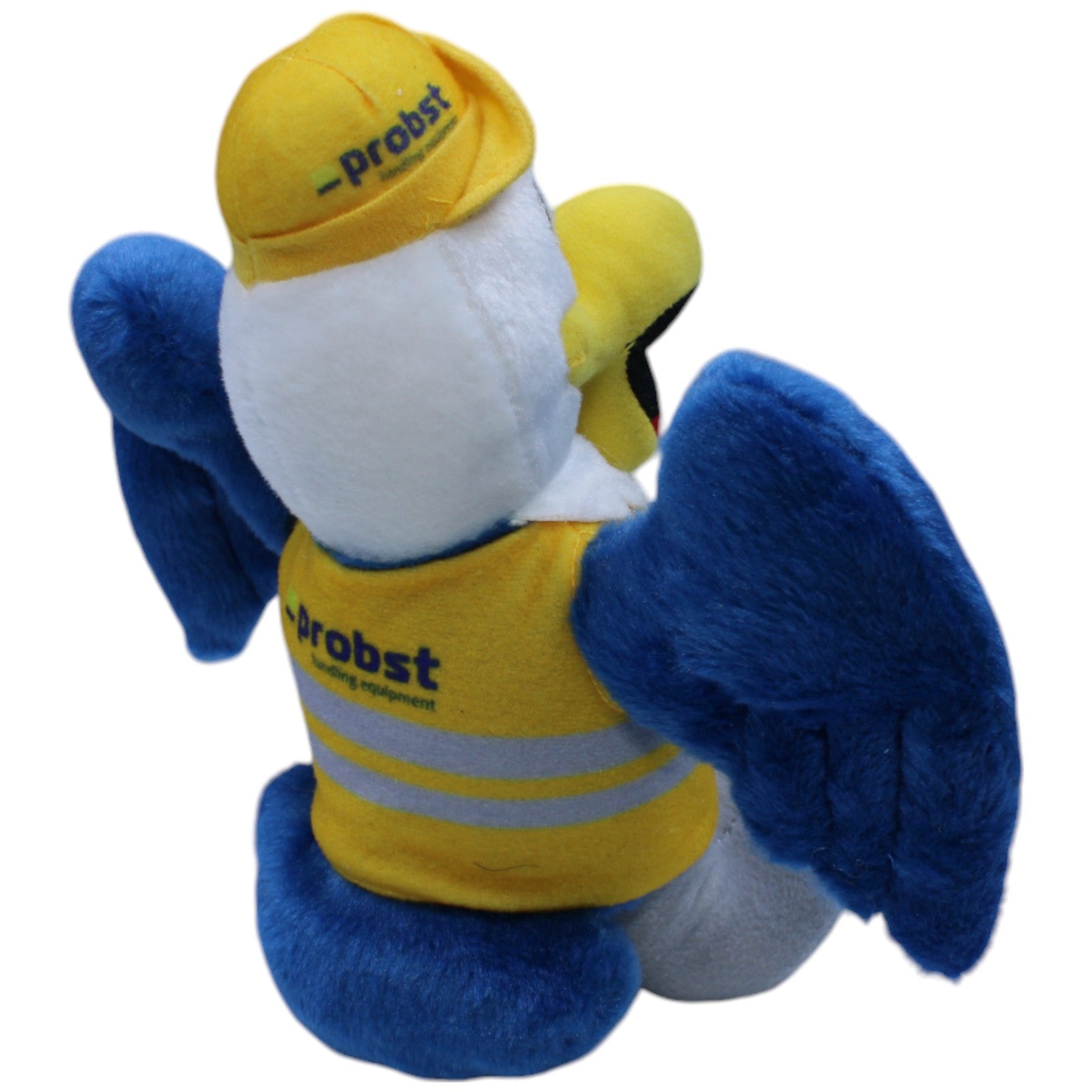 1237819 Promo Bears B.V. Probst, blauer Adler mit Sicherheitswest & Helm Kuscheltier Kumpel Leo Gebraucht Vogel