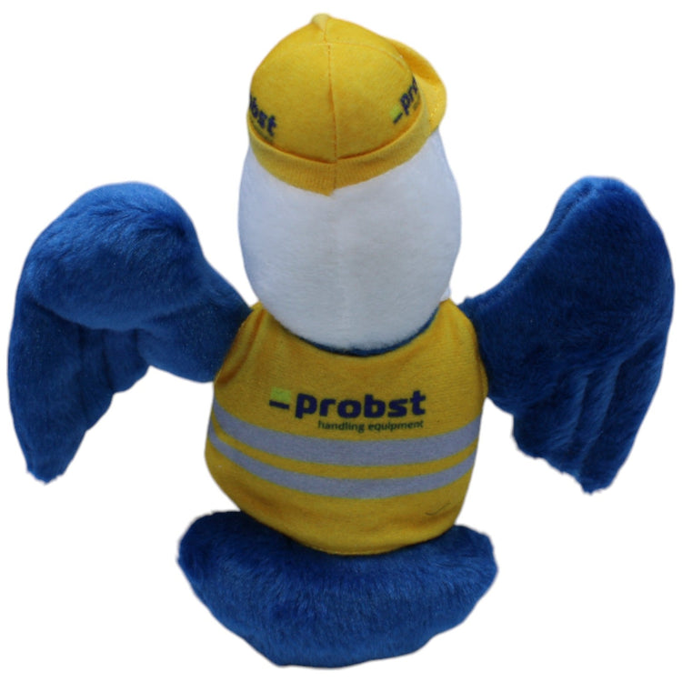 1237819 Promo Bears B.V. Probst, blauer Adler mit Sicherheitswest & Helm Kuscheltier Kumpel Leo Gebraucht Vogel