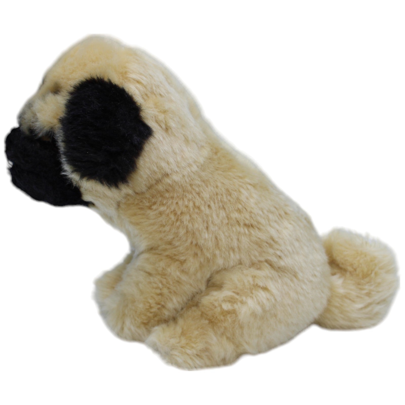 1237821 Teddy - Hermann Brauner Mops Welpe, sitzend Kuscheltier Kumpel Leo Gebraucht Hund