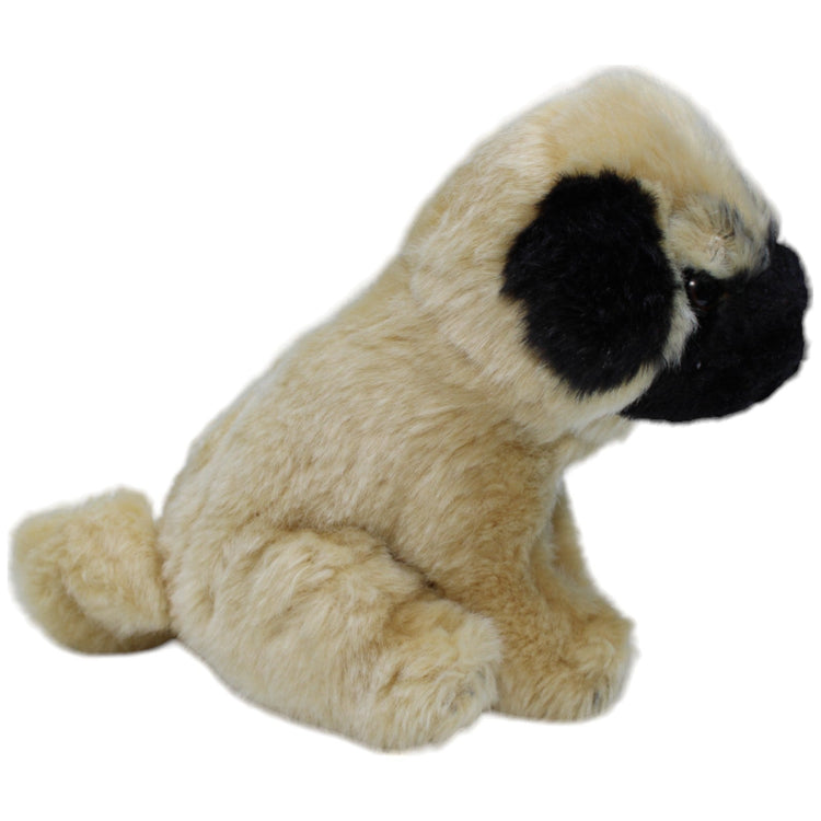 1237821 Teddy - Hermann Brauner Mops Welpe, sitzend Kuscheltier Kumpel Leo Gebraucht Hund