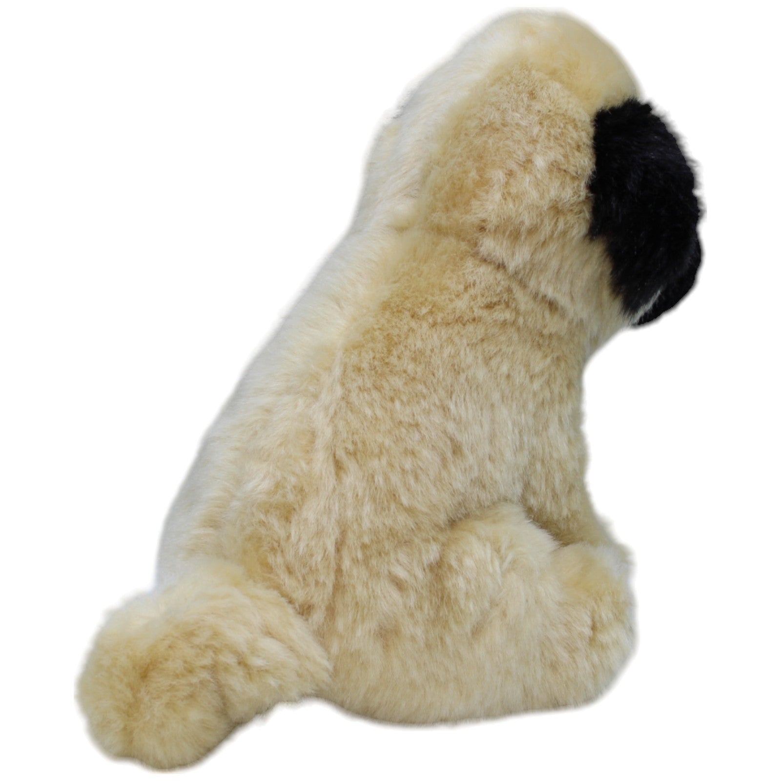 1237821 Teddy - Hermann Brauner Mops Welpe, sitzend Kuscheltier Kumpel Leo Gebraucht Hund