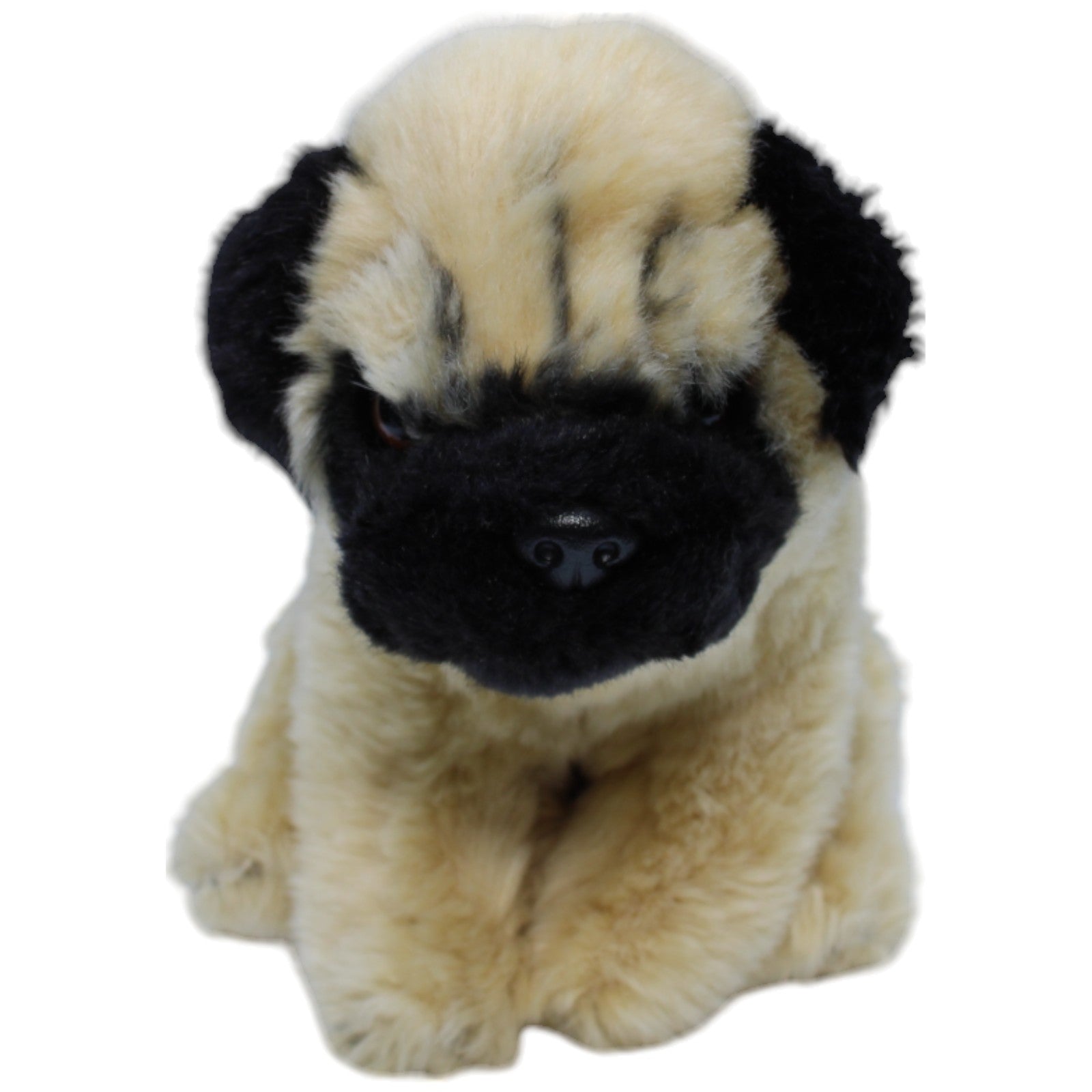 1237821 Teddy - Hermann Brauner Mops Welpe, sitzend Kuscheltier Kumpel Leo Gebraucht Hund